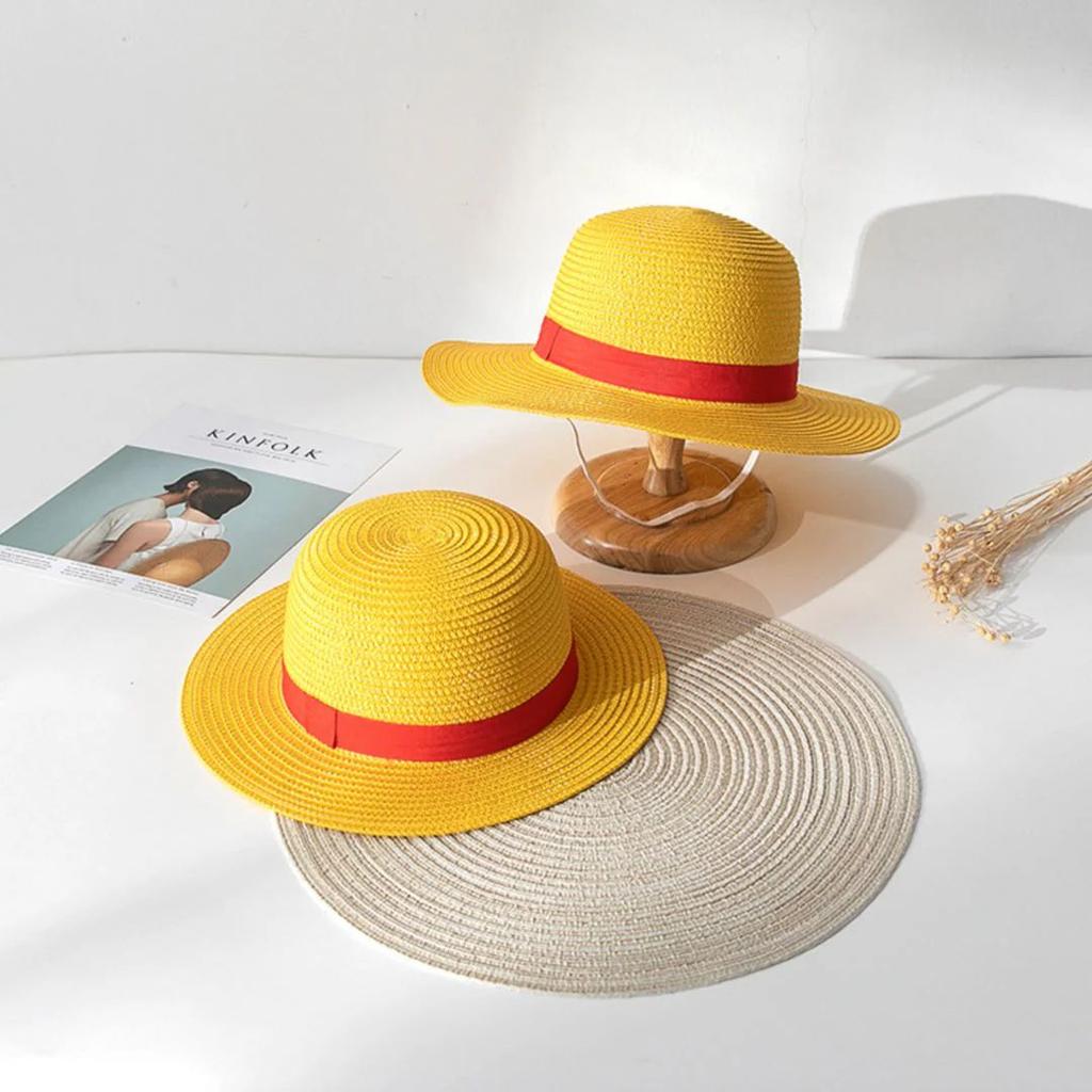 Monkey D. Luffy-Inspired Cosplay Straw Hat (Yellow) — Medium