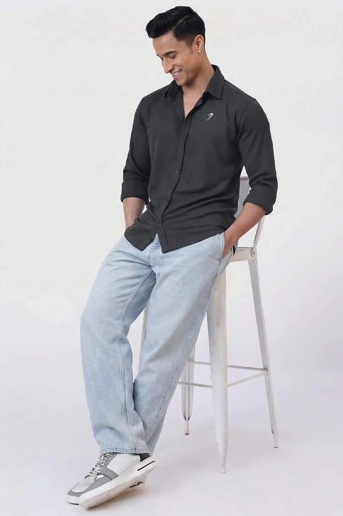 Foundation Fullsleeves Shirt Dark Grey — photo 2