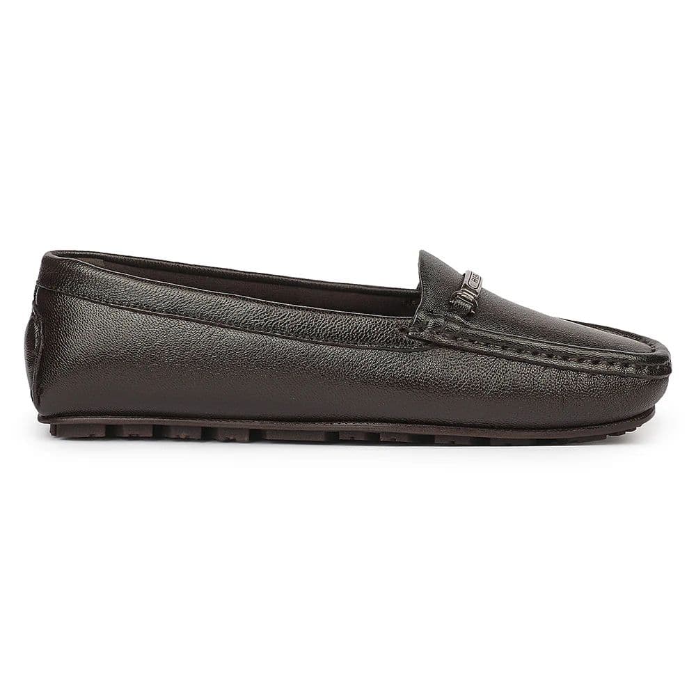 Healers JJL-26 Brown Everyday Comfort Casual Ballerina Shoes for Women By Liberty — photo 2