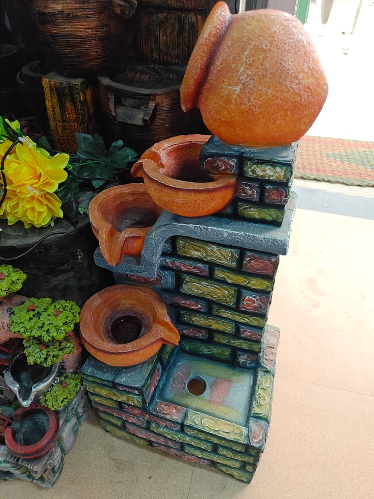 Orange Pottery Planter | Ceramic | Handmade | Decorative
