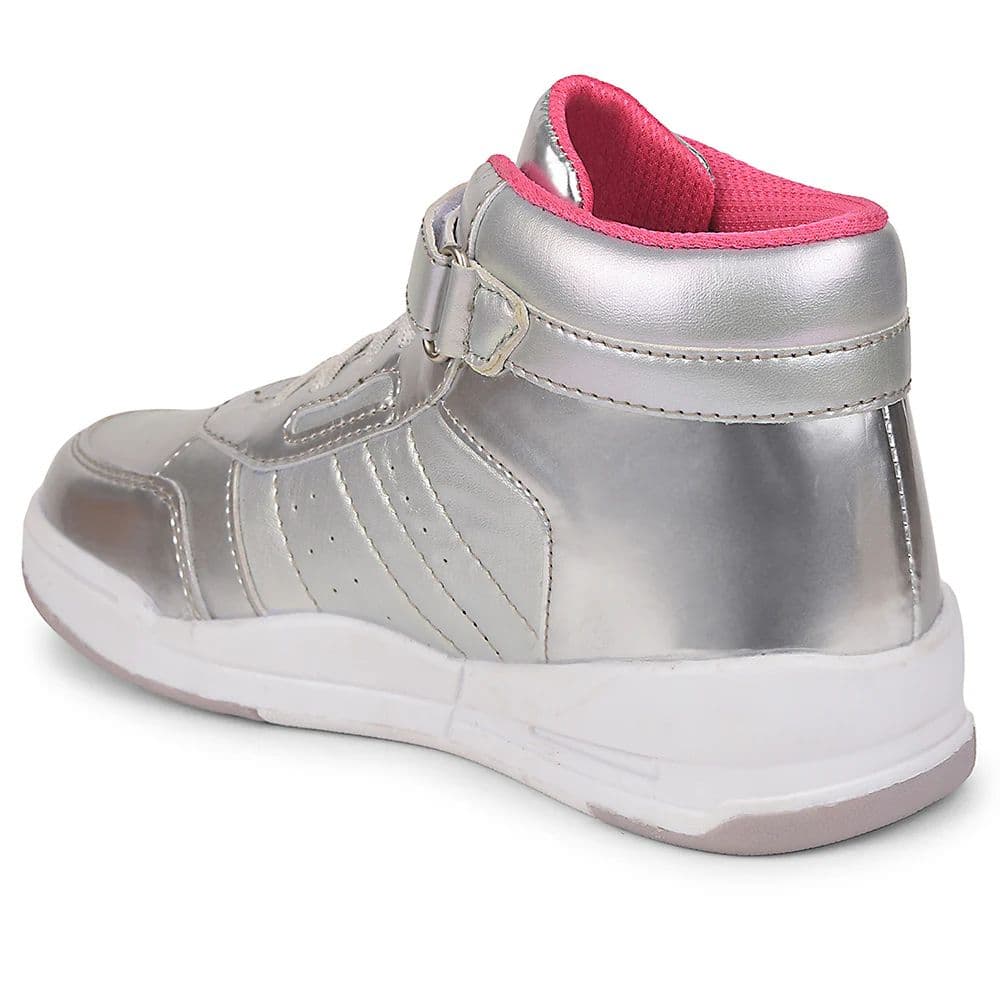 Leap7x Silver Sports Non Lacing Walking Shoes For Kids ENVY By Liberty — photo 4