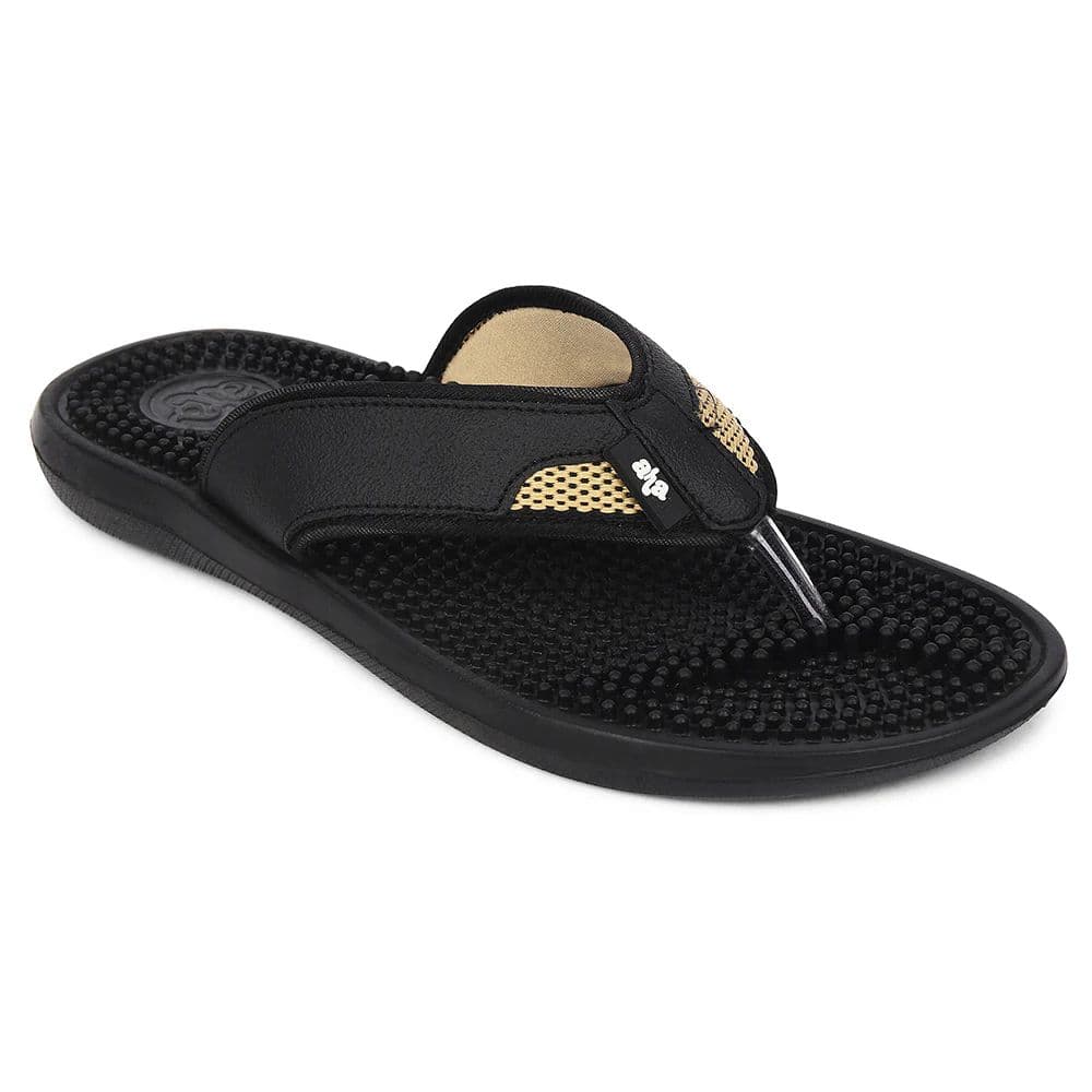 A-HA Black Casual Slipper For Men ACCUPRO1E By Liberty — 6/40 / Black