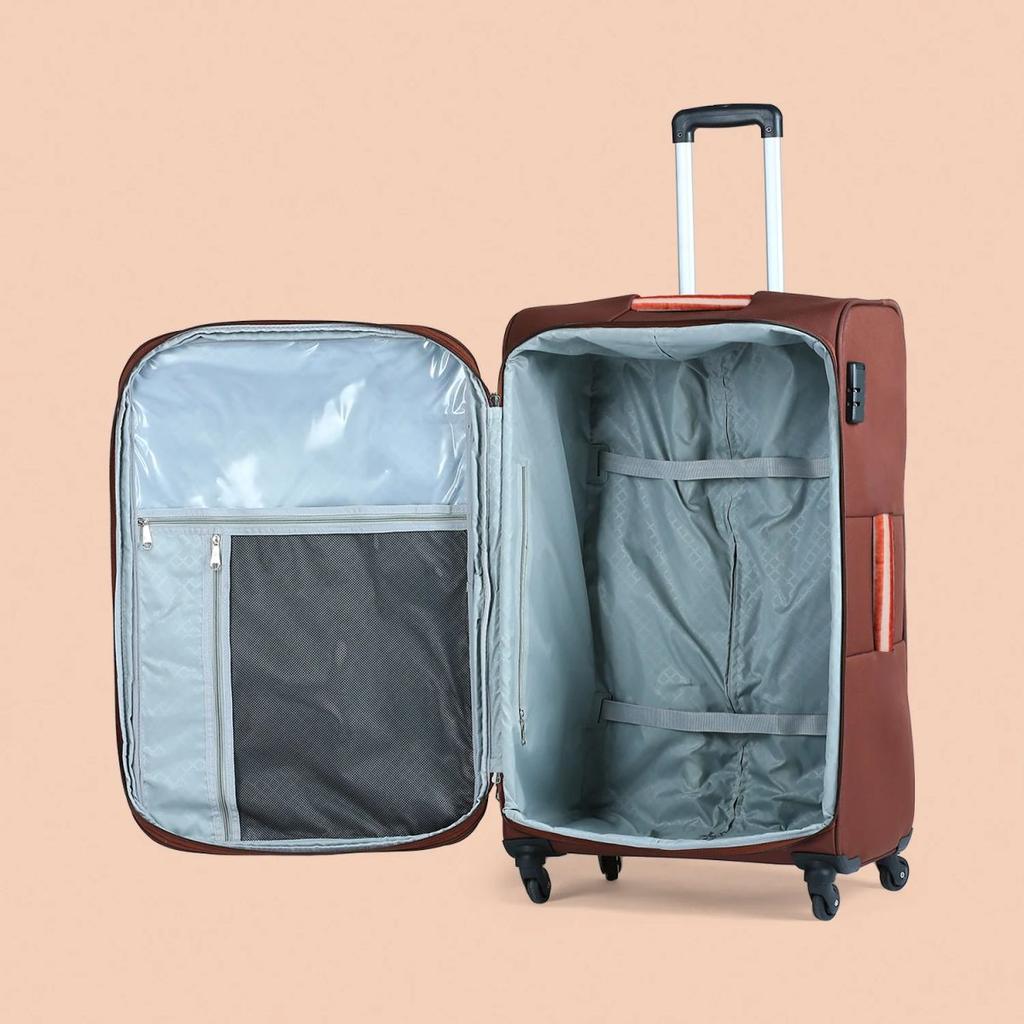 Qutub Stripes Avasa Trolley Bag Combo (Cabin & Large)