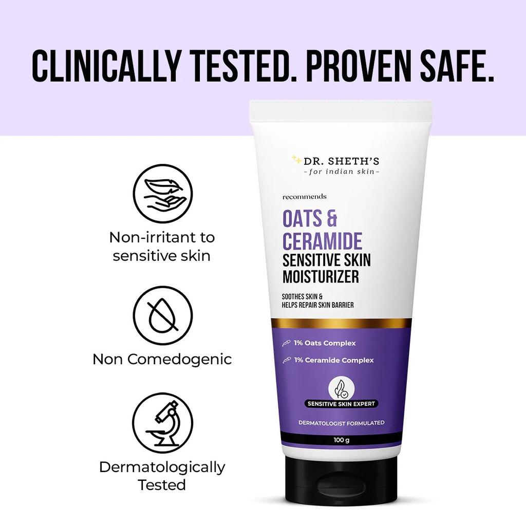 Oats & Ceramide Sensitive Skin Moisturizer - 100g
