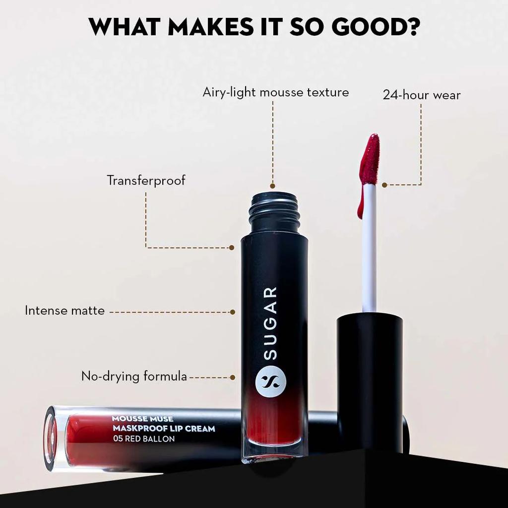 Mousse Muse Maskproof Lip Cream (04 Water Lillies)