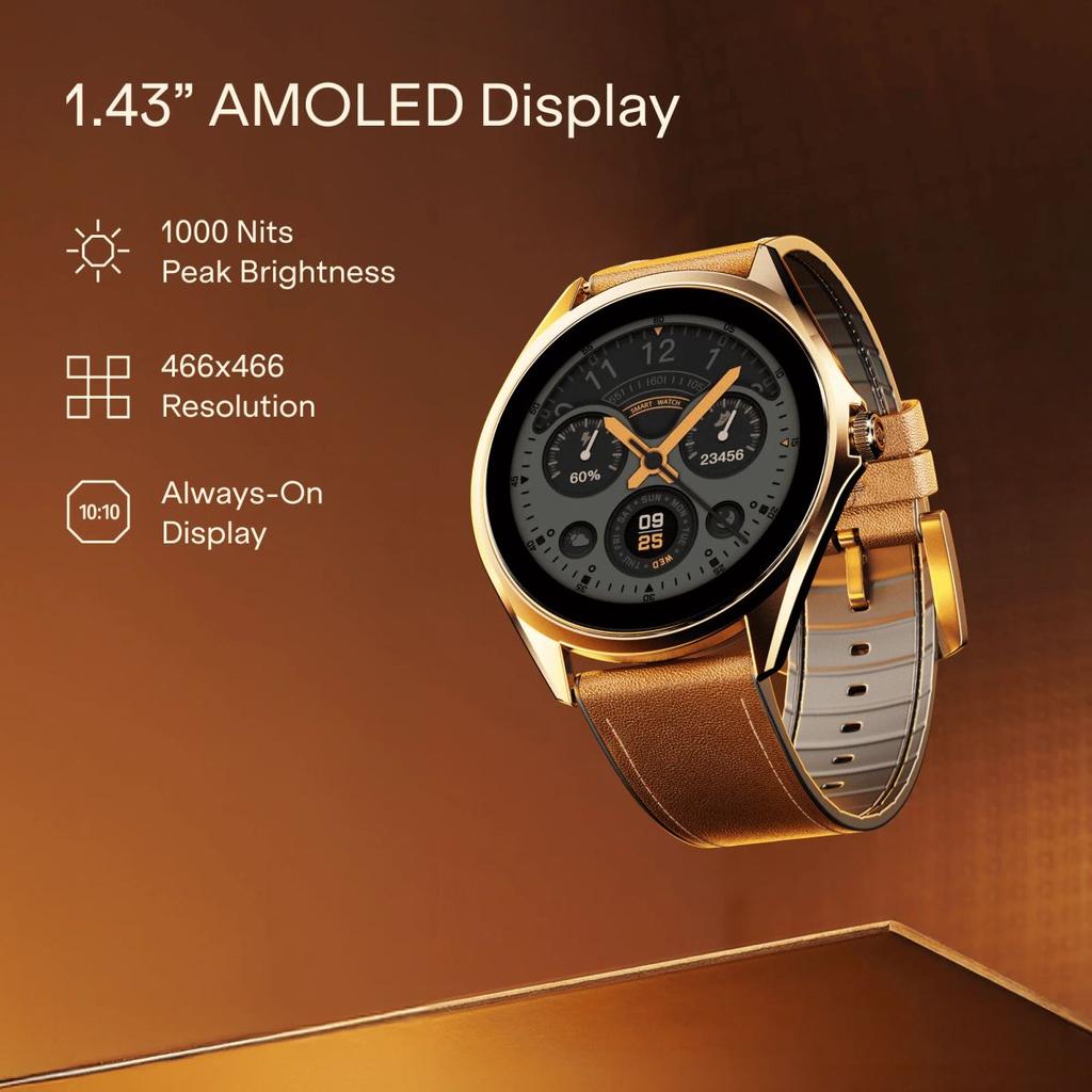boAt Ultima Aeris | 1.43" AMOLED Smartwatch with 1000 Nits Brightness and Metal Design — photo 4