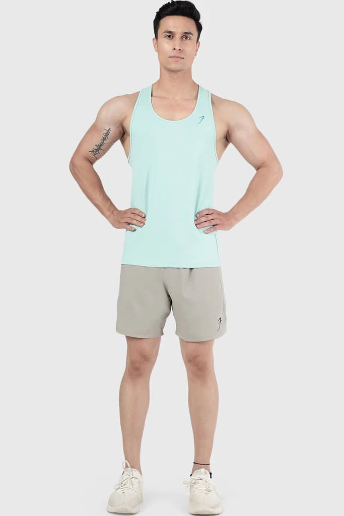 Aura Textured Tank Sea Green — photo 2
