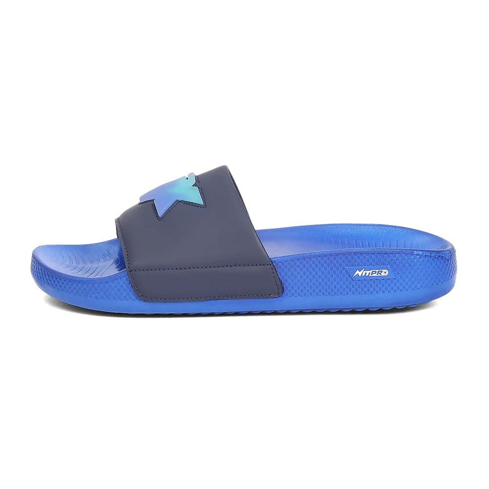 Leap7X NITWALK-30 Men's Navy Blue Slides - Lightweight Nitro Sole with Molded EVA Comfort — photo 5