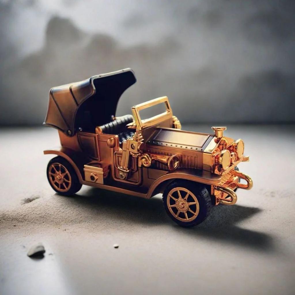 Retro Vehicle Music Box – Wind-Up Moving Vintage Car Model — photo 3