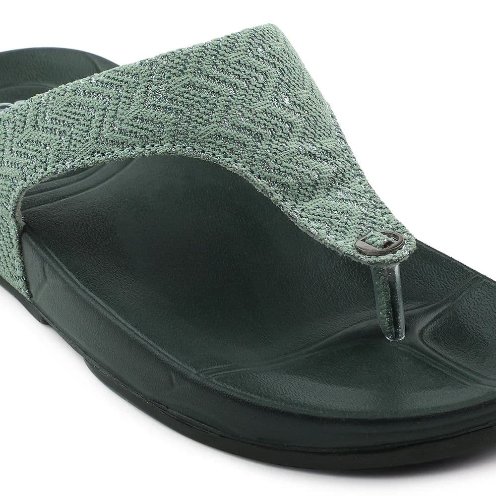 A-HA Green Casual Slipper For Women DIVA-60E By Liberty — photo 5