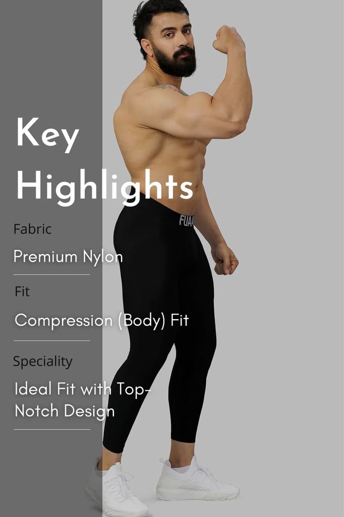 Nylon Compression Tights Black — photo 7