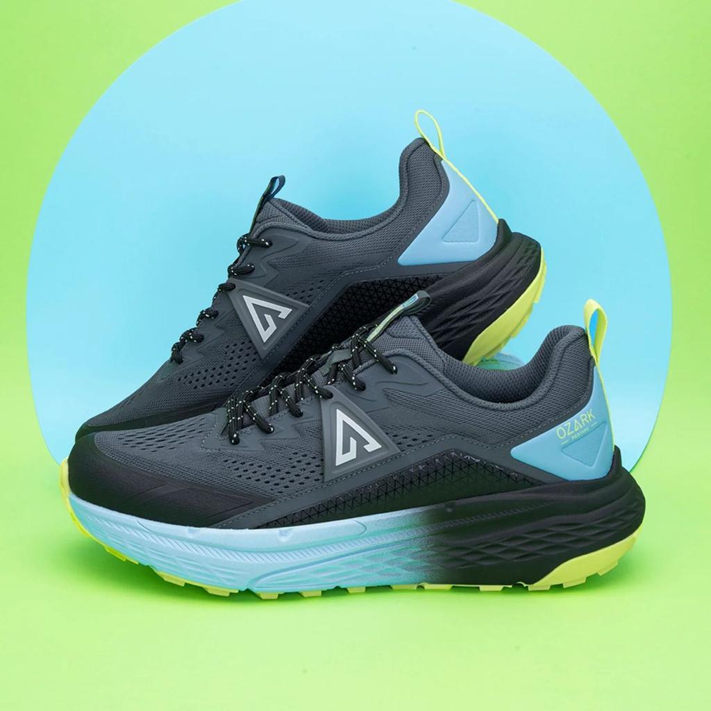 Black and Blue Trail Running Shoes for Men | Low-Cut Outdoor — photo 6