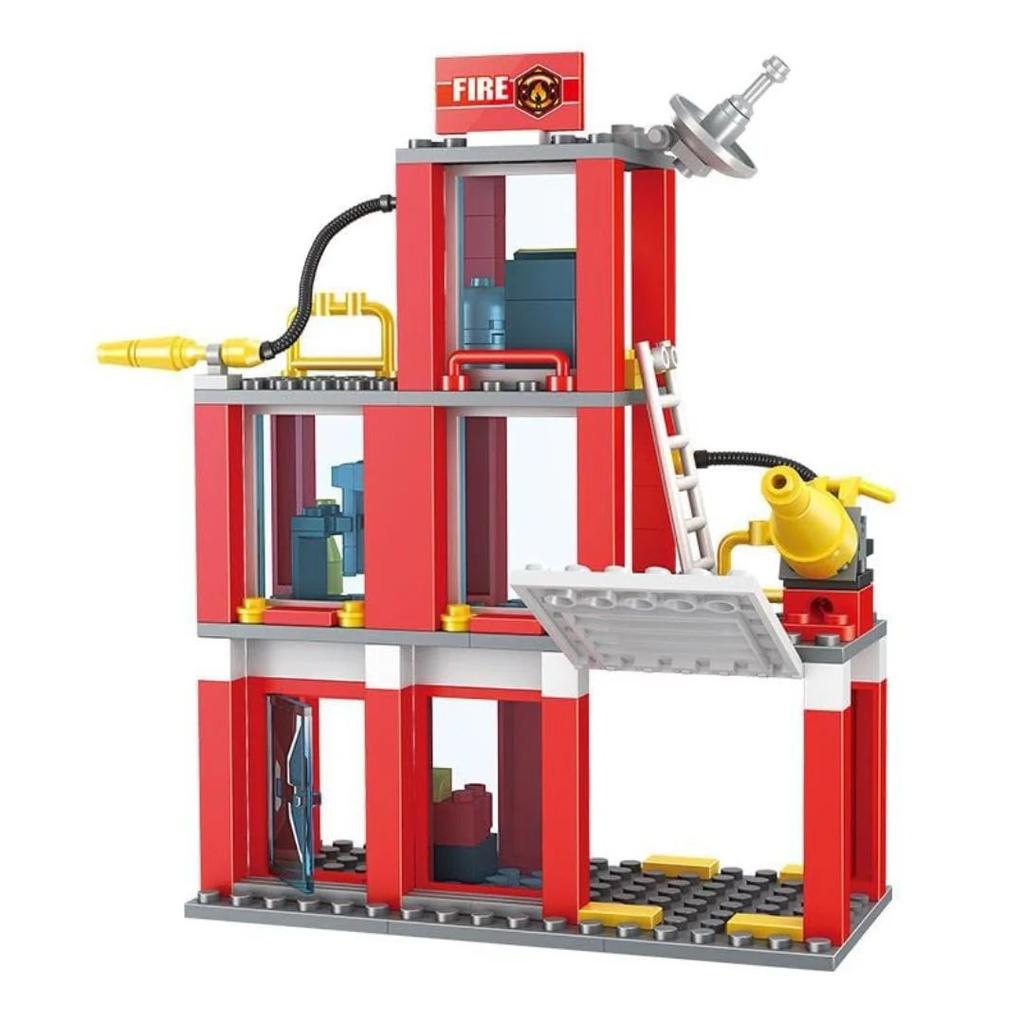Fire Station Building Blocks Set With Fire Truck 2 In 1 — photo 5