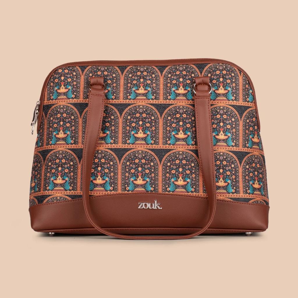 Royal Indian Peacock Motif Carry All Work Bag — photo 2