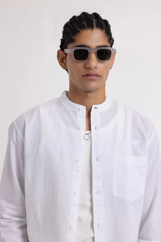 Linen Shirt // White — photo 2