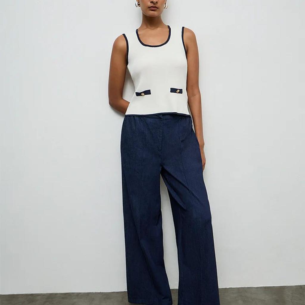 Wardrobe Ivory Ribbed Textured Top