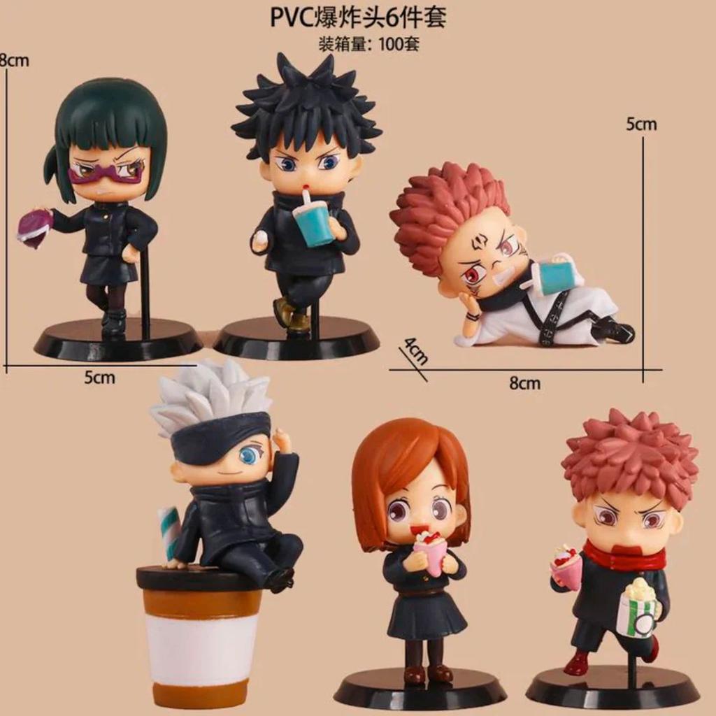 JJK Snack Squad – Sorcerers n Snacks Edition Figurines (6pc Set) — photo 2
