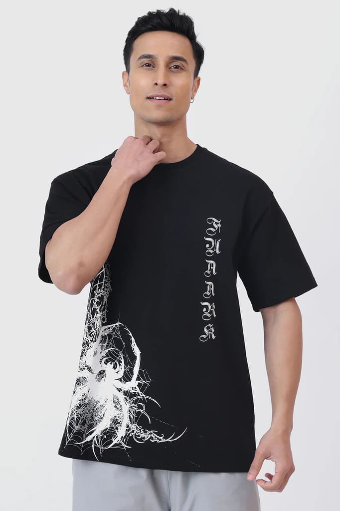 Dark Web Oversized T-shirt Black — photo 6