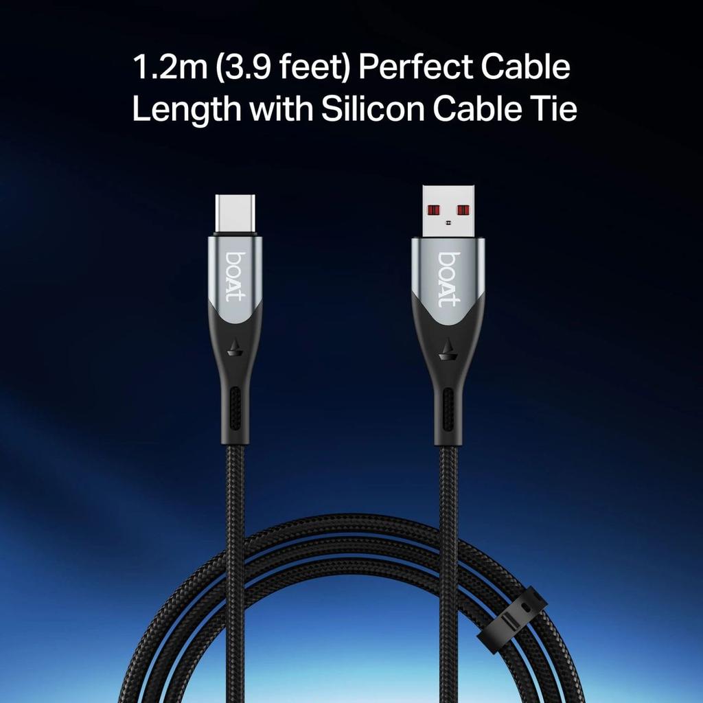 boAt Type A to C 65W Cable | Fast Charging Cable with 65W Output, 480 Mbps Data Sync & Nylon Braided Skin — photo 4