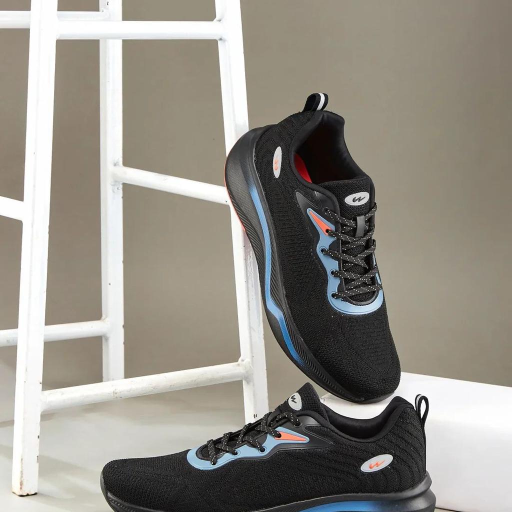 GRETTA Black Men's Running Shoes