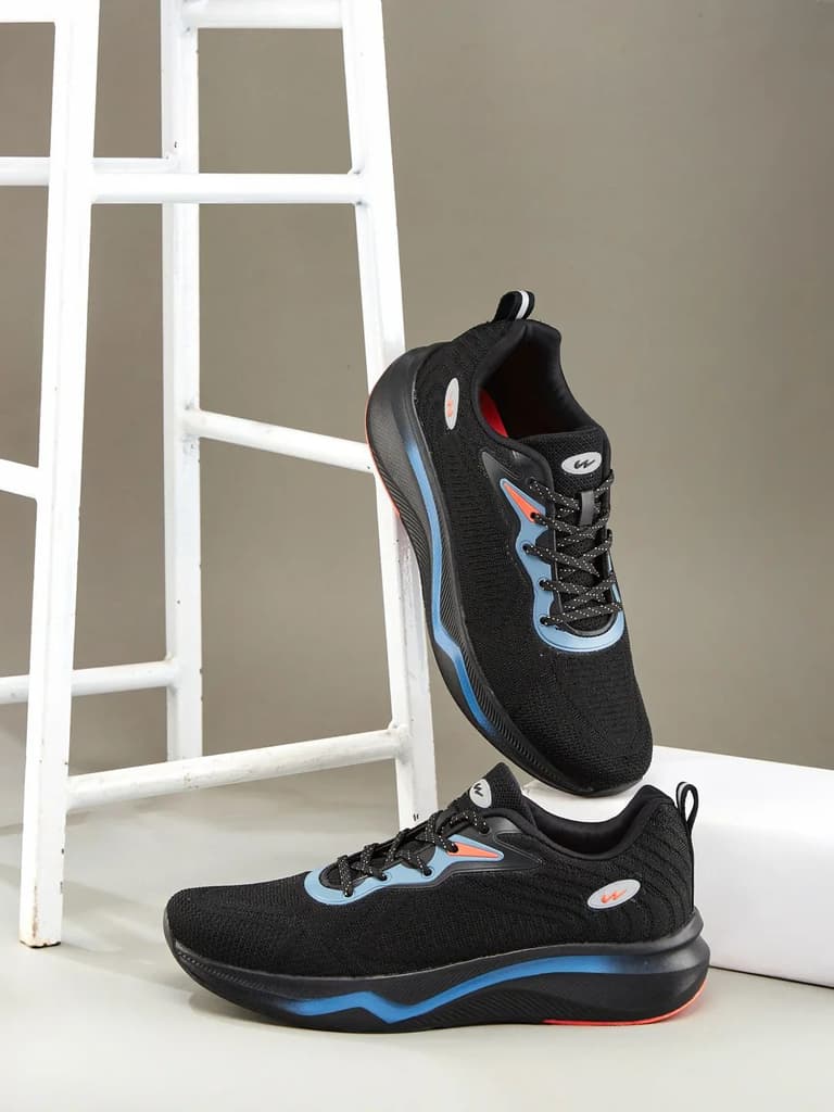 GRETTA Black Men's Running Shoes