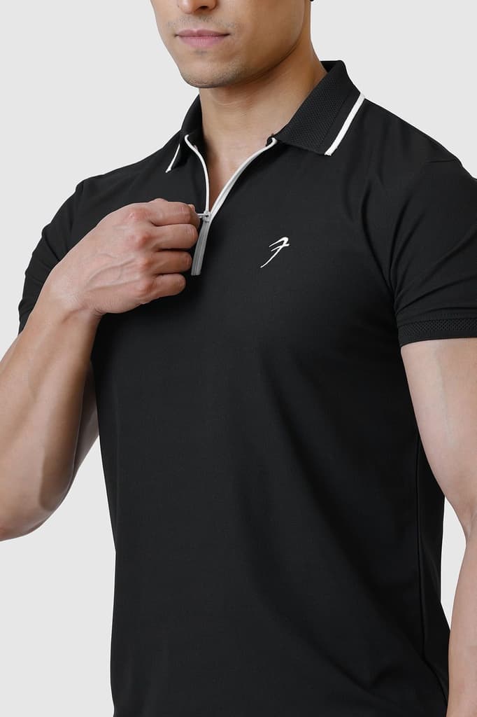 Stride Polo T-shirt Black — photo 3