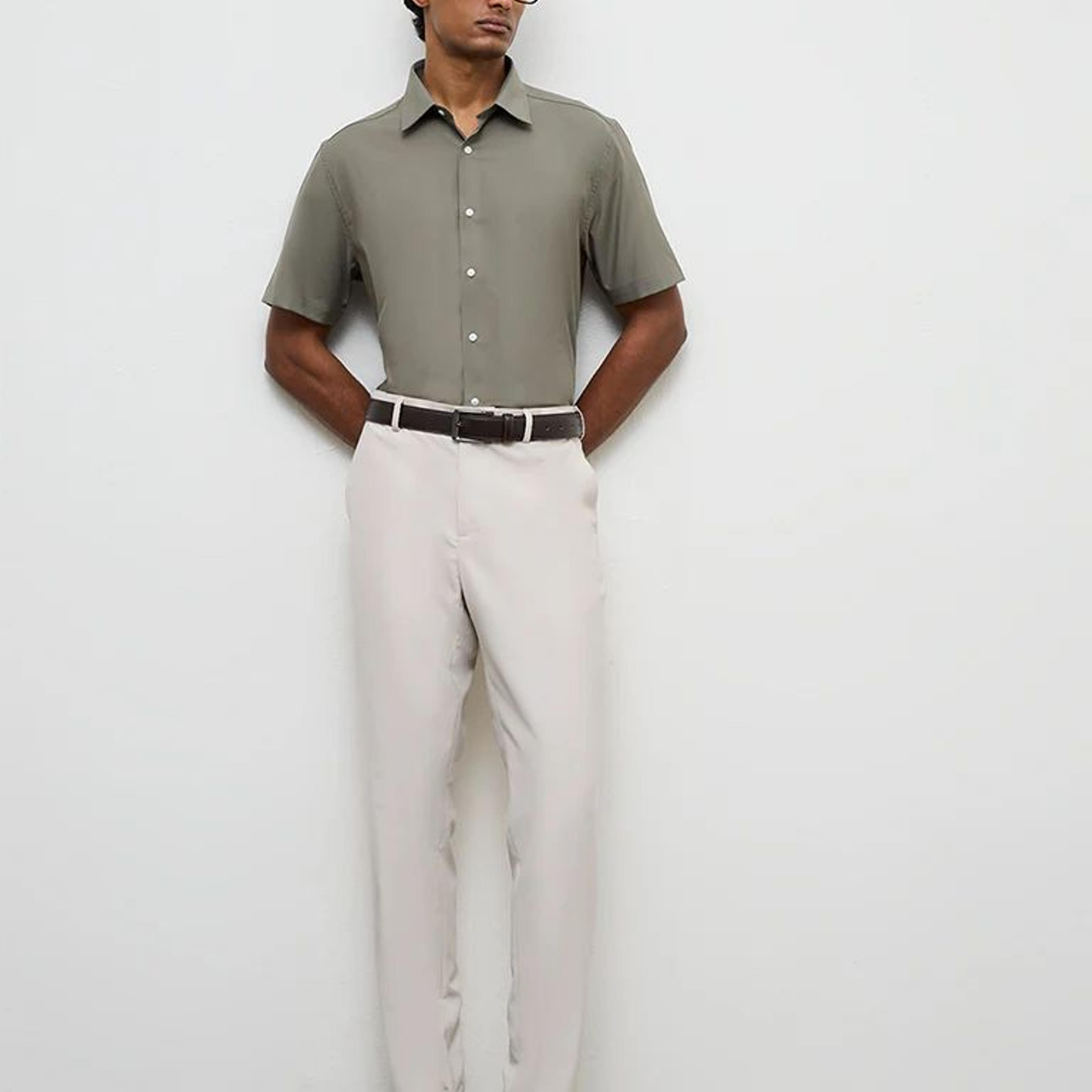 WES Formals Sage Slim-Fit Shirt