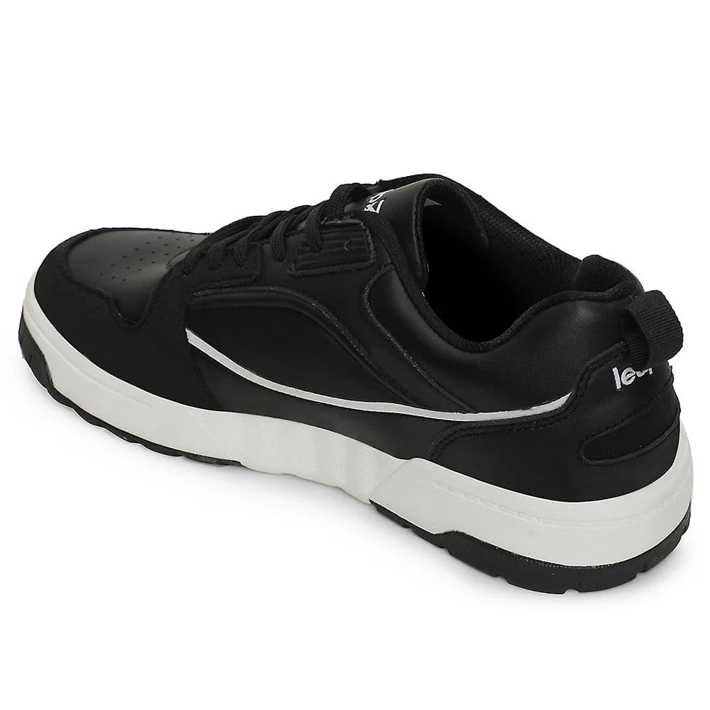 Leap7x Black Casual Lacing Sneakers For Men LAPON-1E By Liberty — photo 5