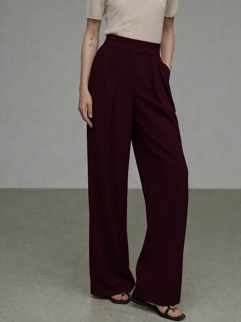 Fine Pleat Tailored Trousers — photo 7
