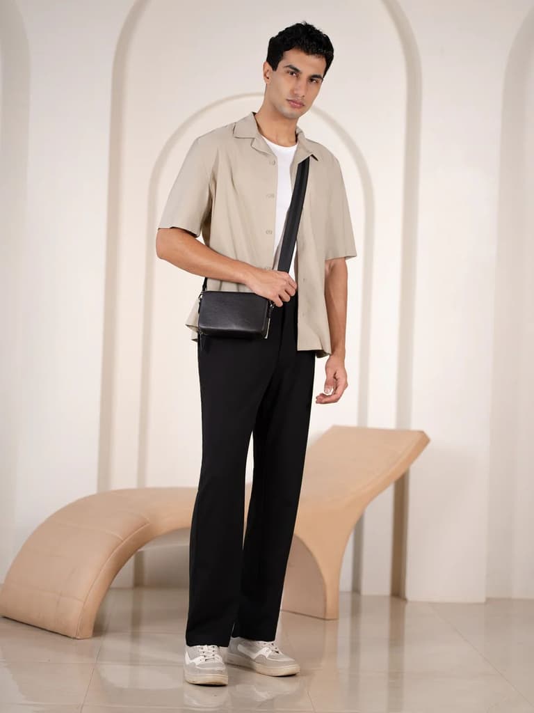 Compass Black Stretchable Travel Pants — photo 2