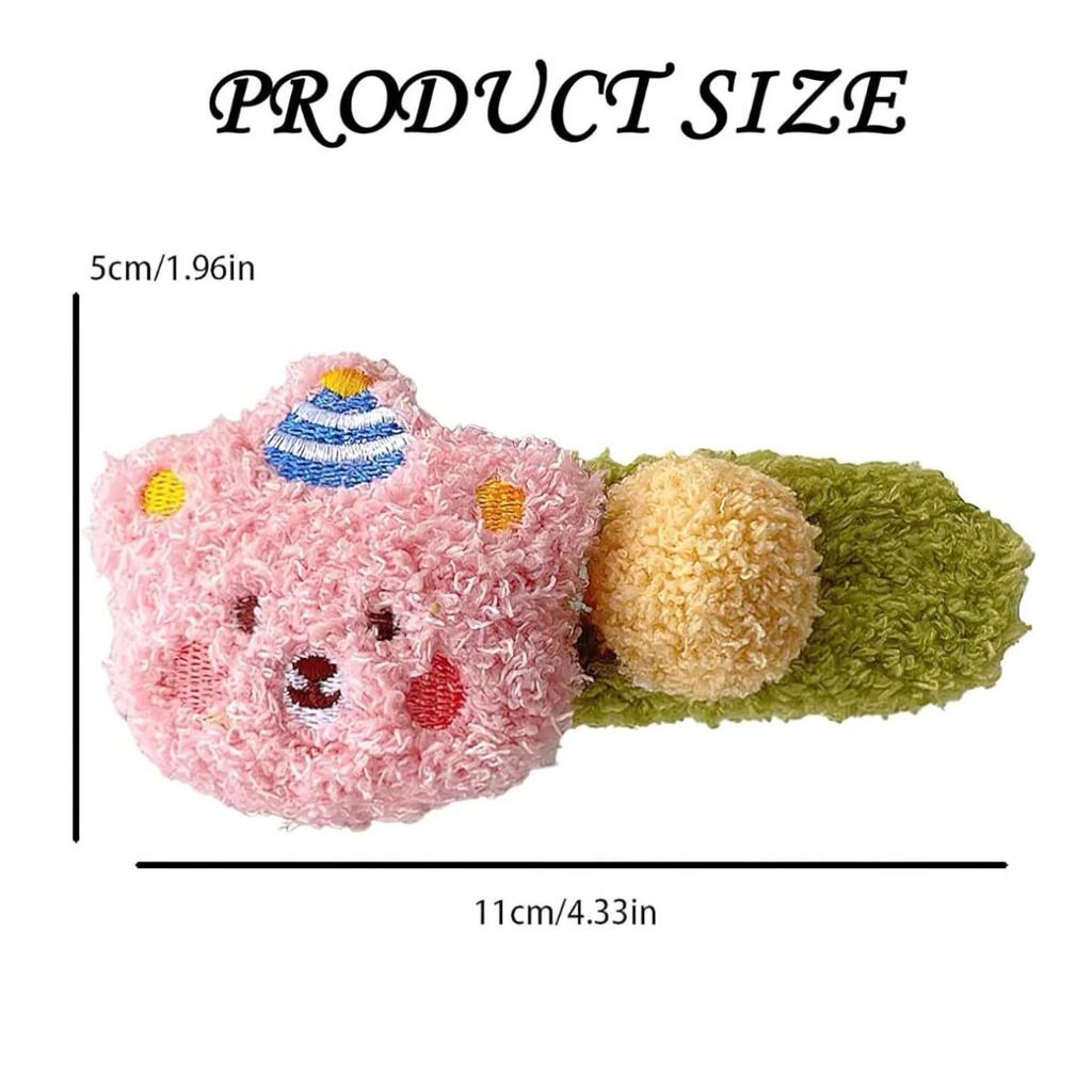 Cute Plush Cartoon Hair Clip For Girls — photo 4