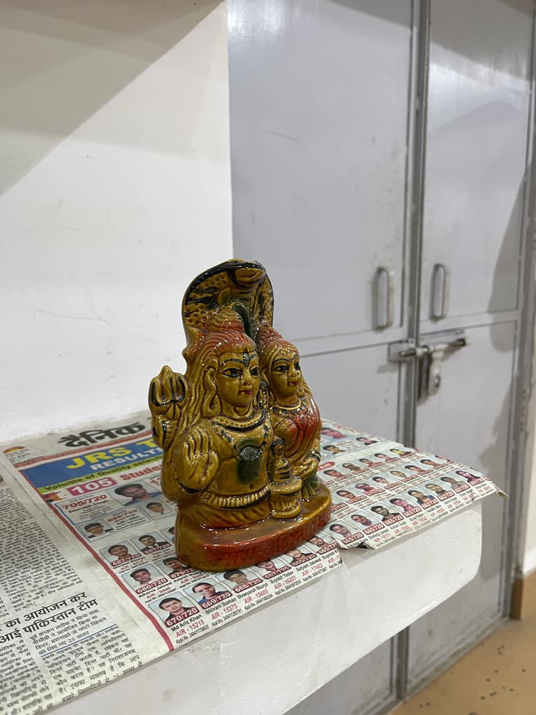 Hindu God Statue | Sculpture | Wood | Brown