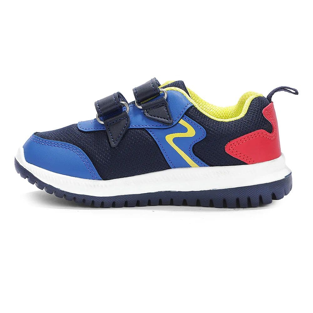 Lucy & Luke Navy Blue Sports Non Lacing Walking Shoes For Kids JAMIE-K2E By Liberty — photo 6