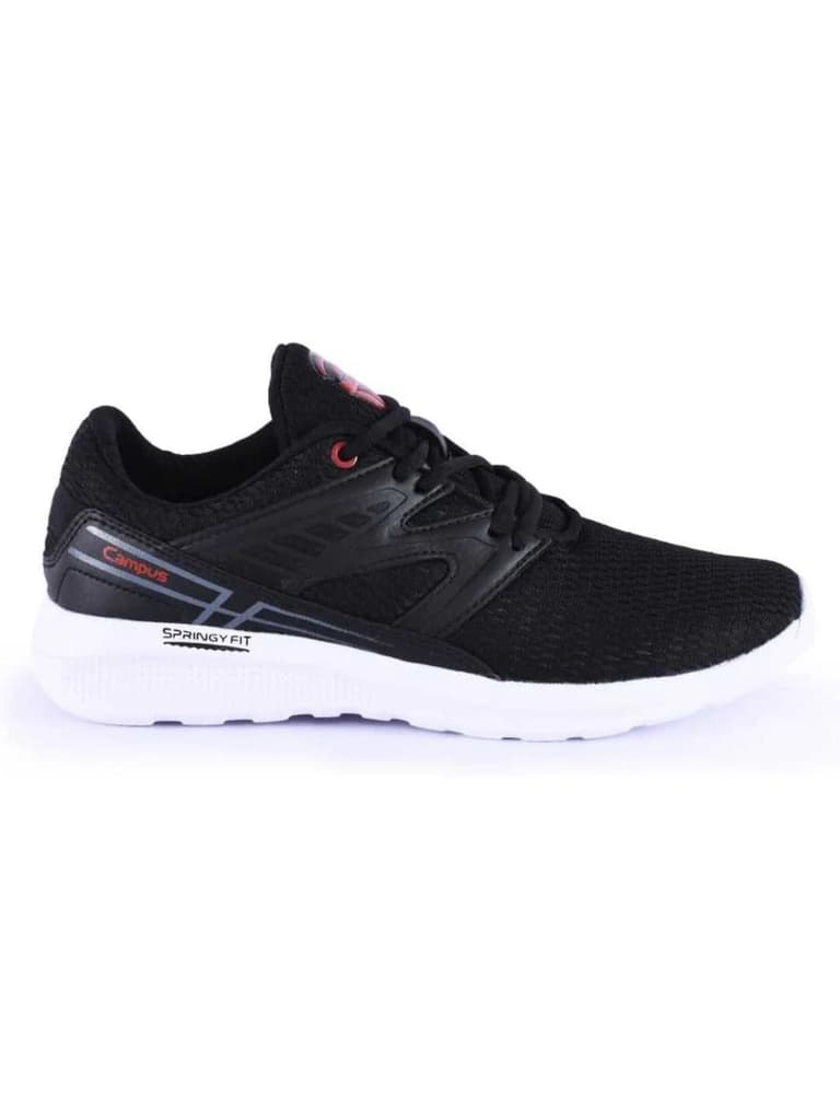 SLIDO Black Men's Running Shoes — Black / 6