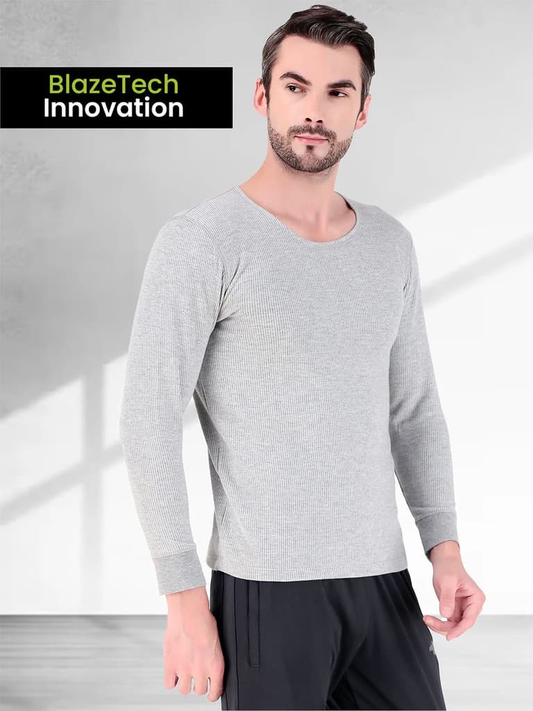 BlazeTech Thermal Vest Full Sleeves | Light Grey — photo 5