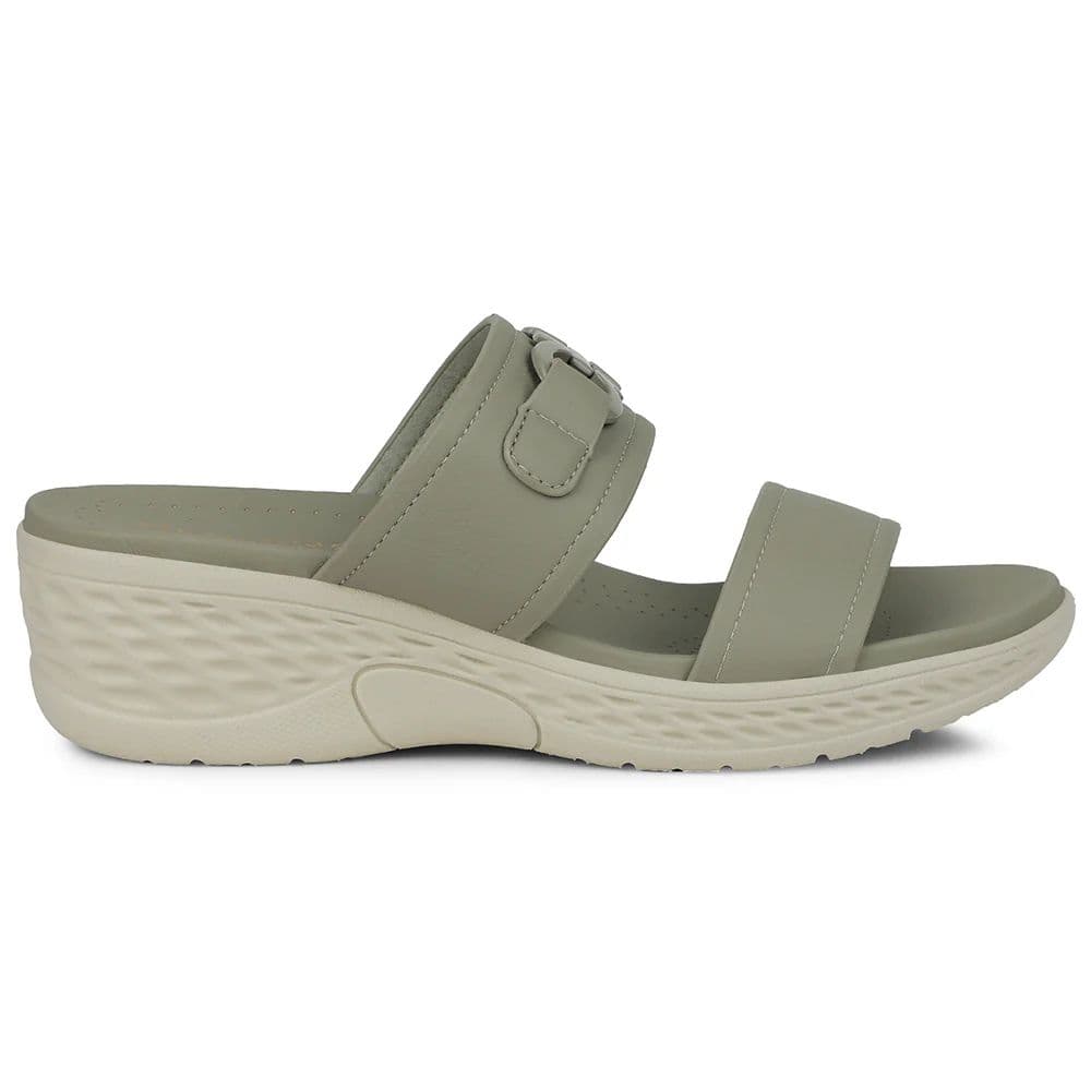 Healers Light Grey Wedge Heel Sandal For Women ZQ-FD-50 By Liberty — photo 2