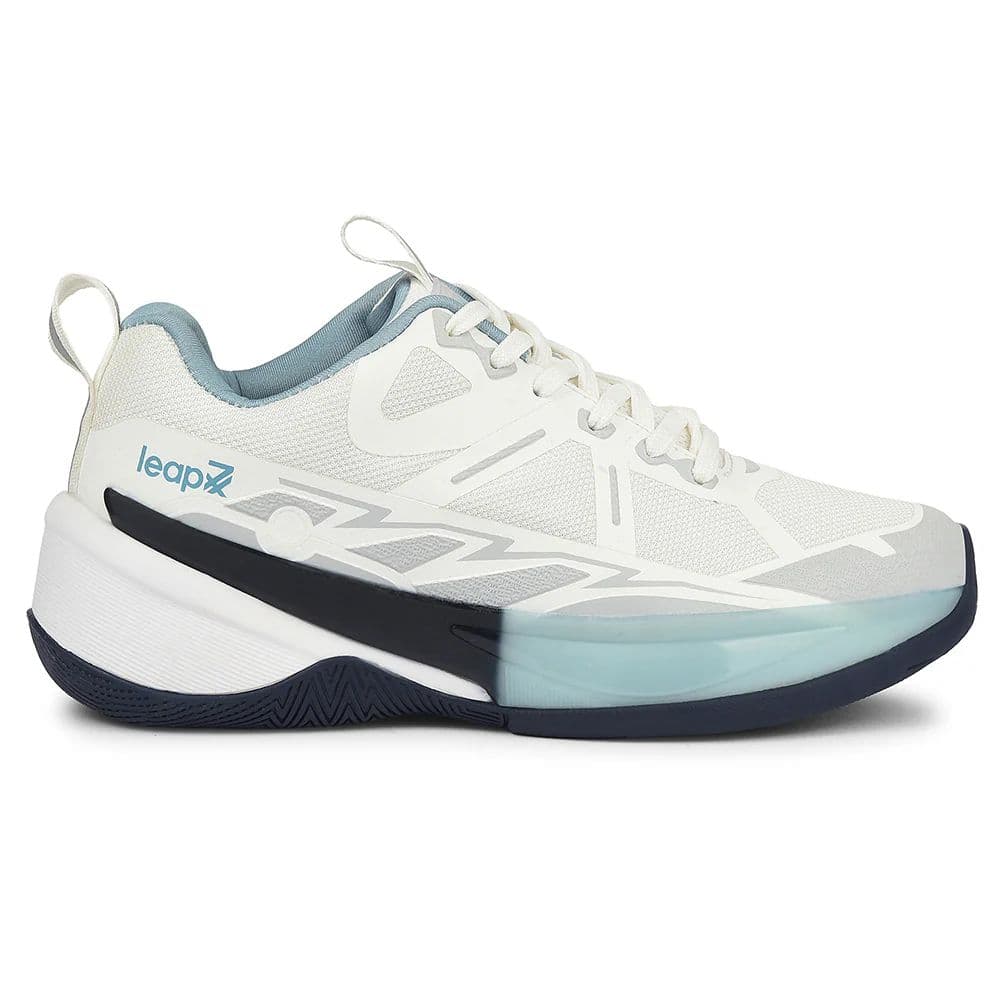Leap7x White Sports Lacing Running Shoes For Men ROMIO By Liberty — photo 2
