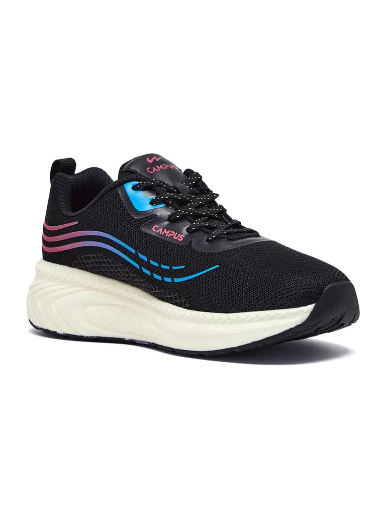 ELEGANCE Black Women's Running Shoes — Black / 4