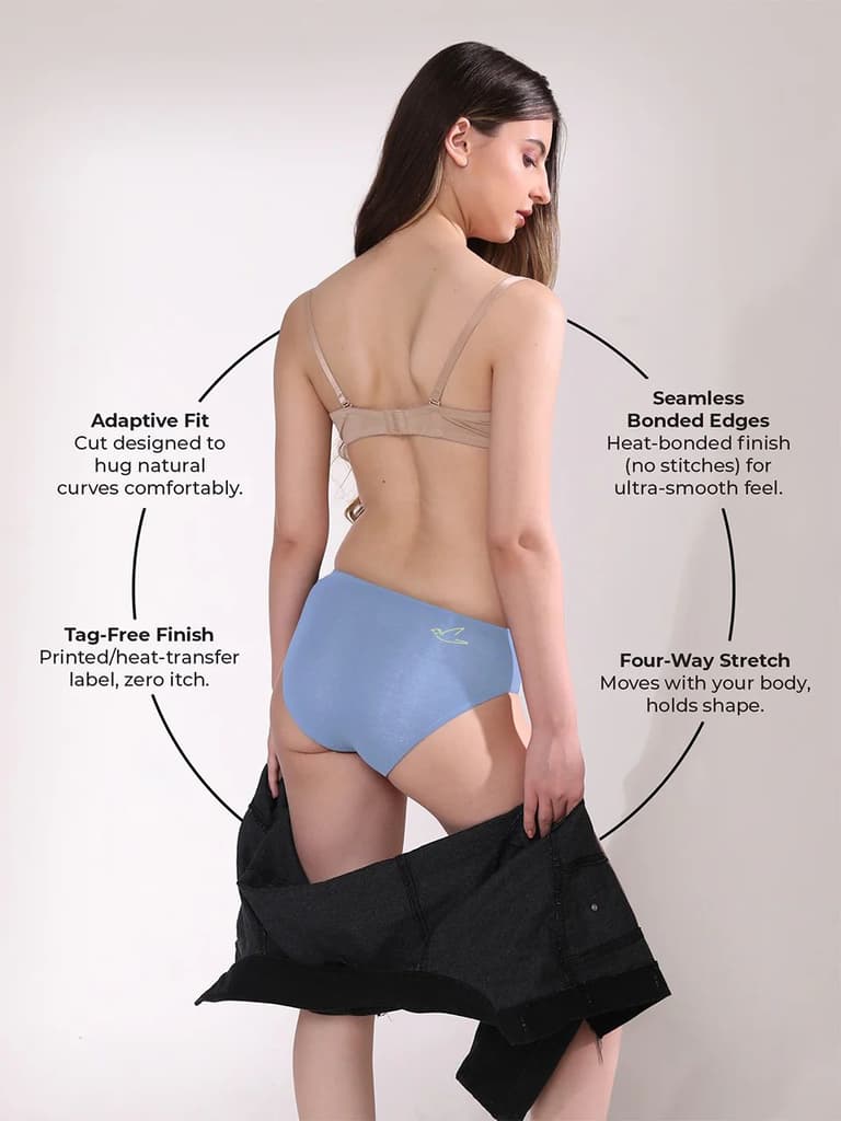 Seamless No Show Micro Modal Hipster panties pack of 1 — photo 4