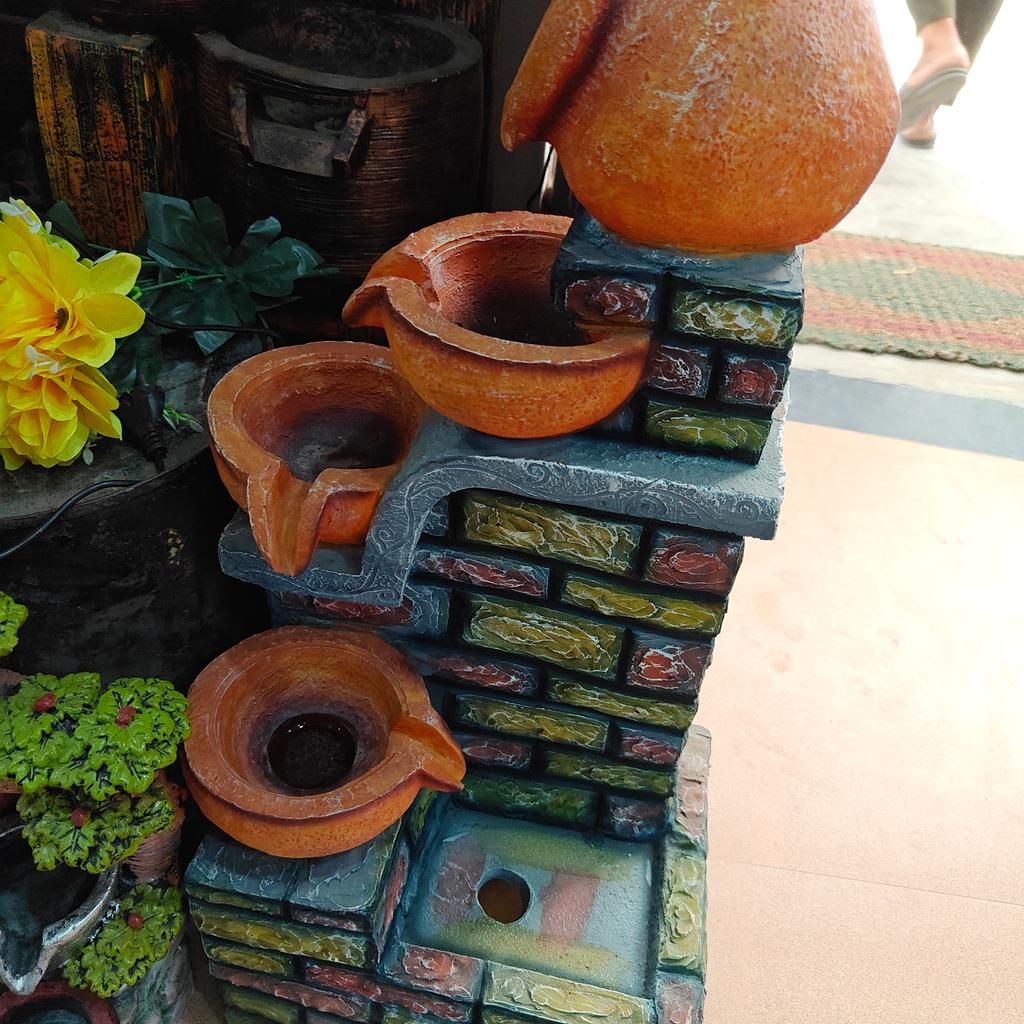 Orange Pottery Planter | Ceramic | Handmade | Decorative