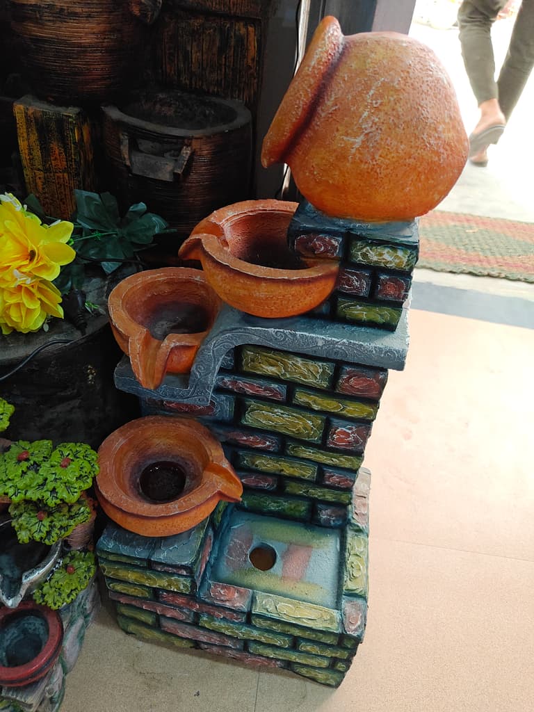 Orange Pottery Planter | Ceramic | Handmade | Decorative