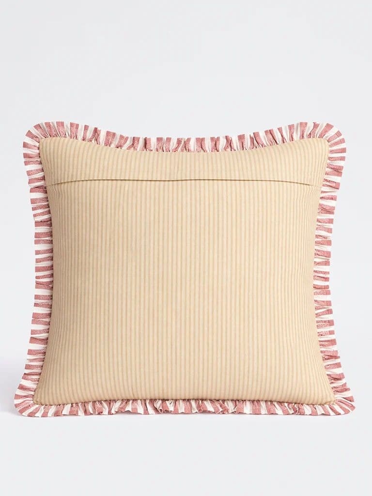 Westside Home Pink Stripe Pattern Cushion Cover — photo 2
