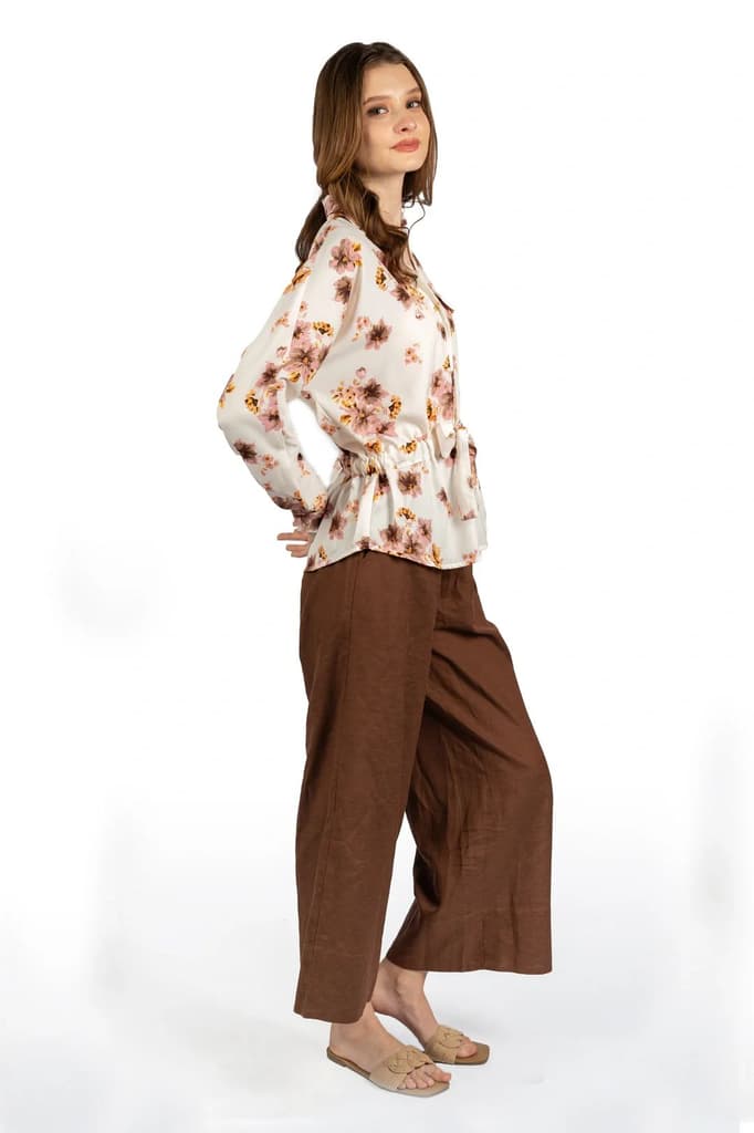 Floral Breeze Off-White Georgette Shirt — photo 6