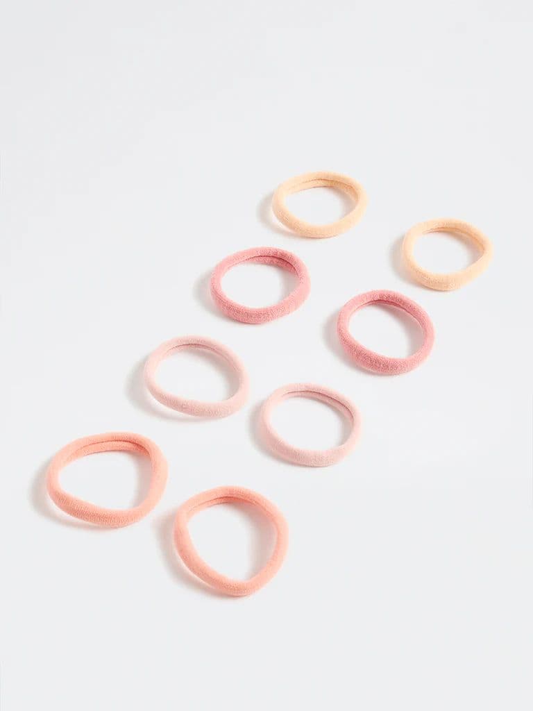 Westside Accessories Pink Ombre Hair Ties - Pack of 8 — photo 2