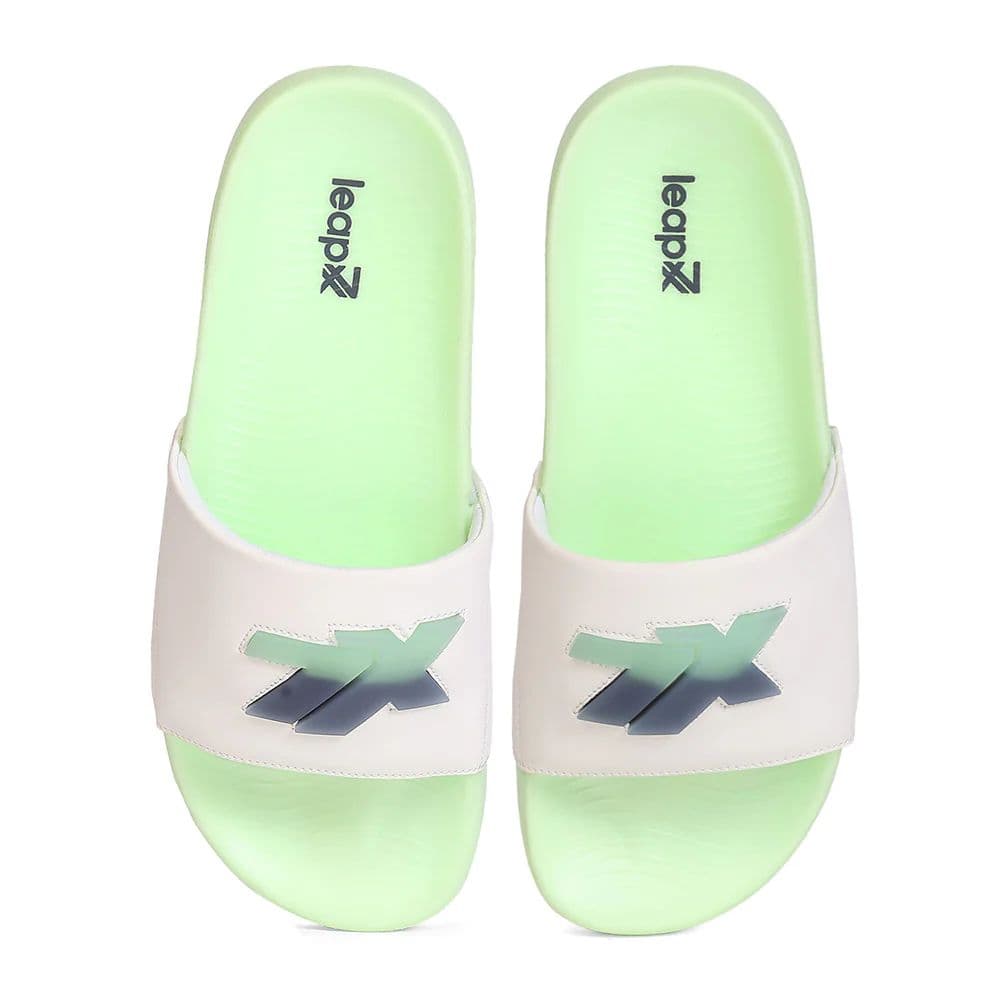 Leap7X NITWALK-30 Men's White Slides - Lightweight Nitro Sole with Molded EVA Comfort — photo 6