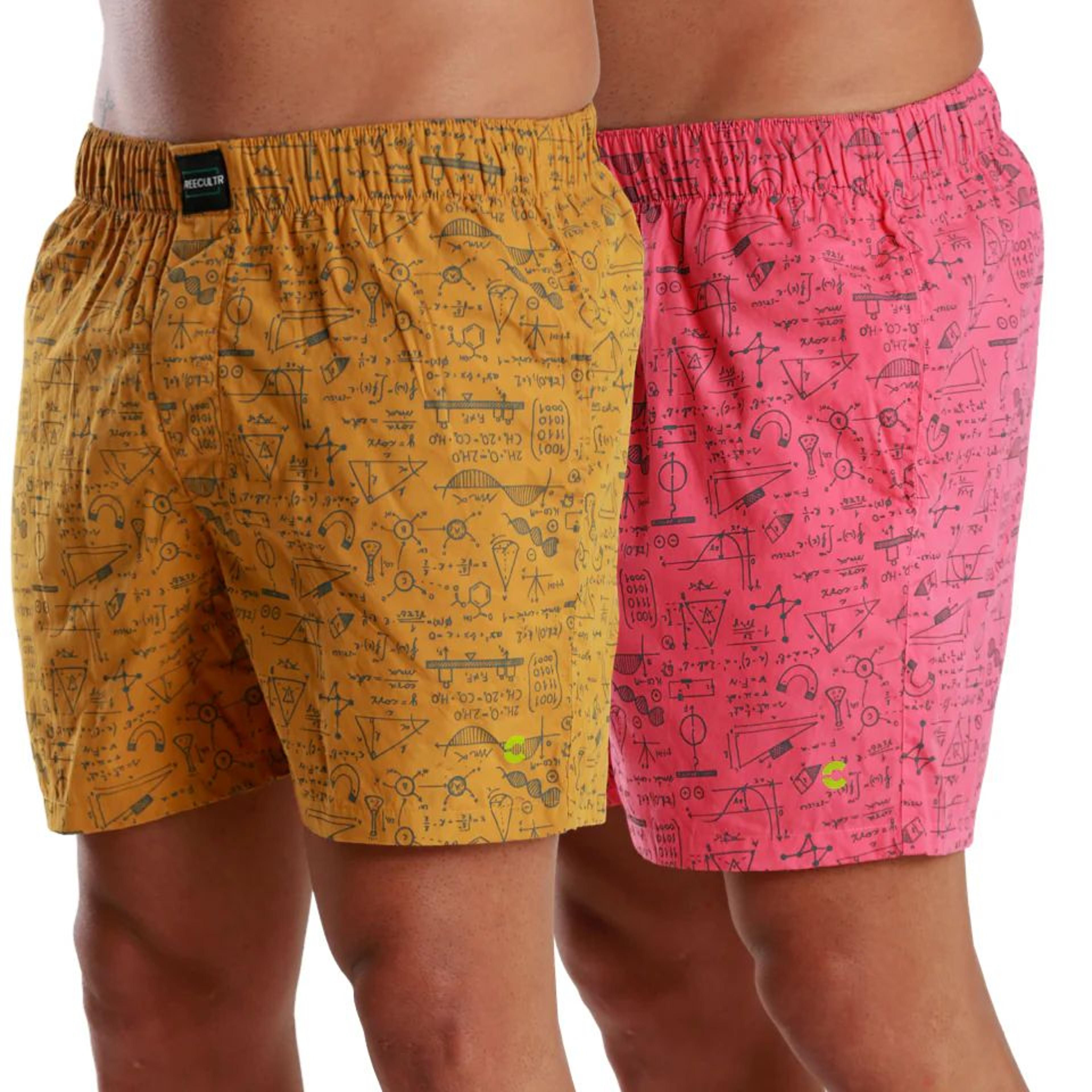 All-Day Printed Boxer Shorts - (Pack of 2)