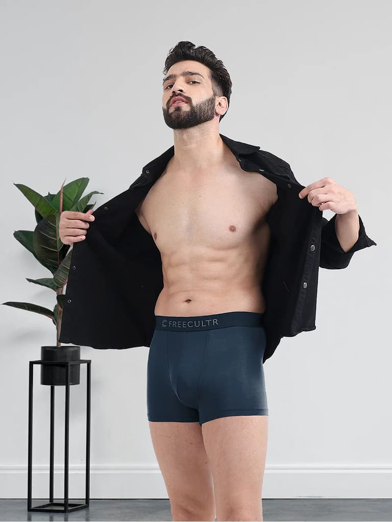 Men's Anti-Bacterial Micro Modal Trunk in Solid Waistband (Pack of 1) — photo 5