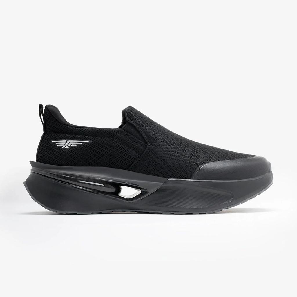 Walking Slip-On Shoes for Men in Full Black | Low-Cut Comfort Shoes. — photo 2