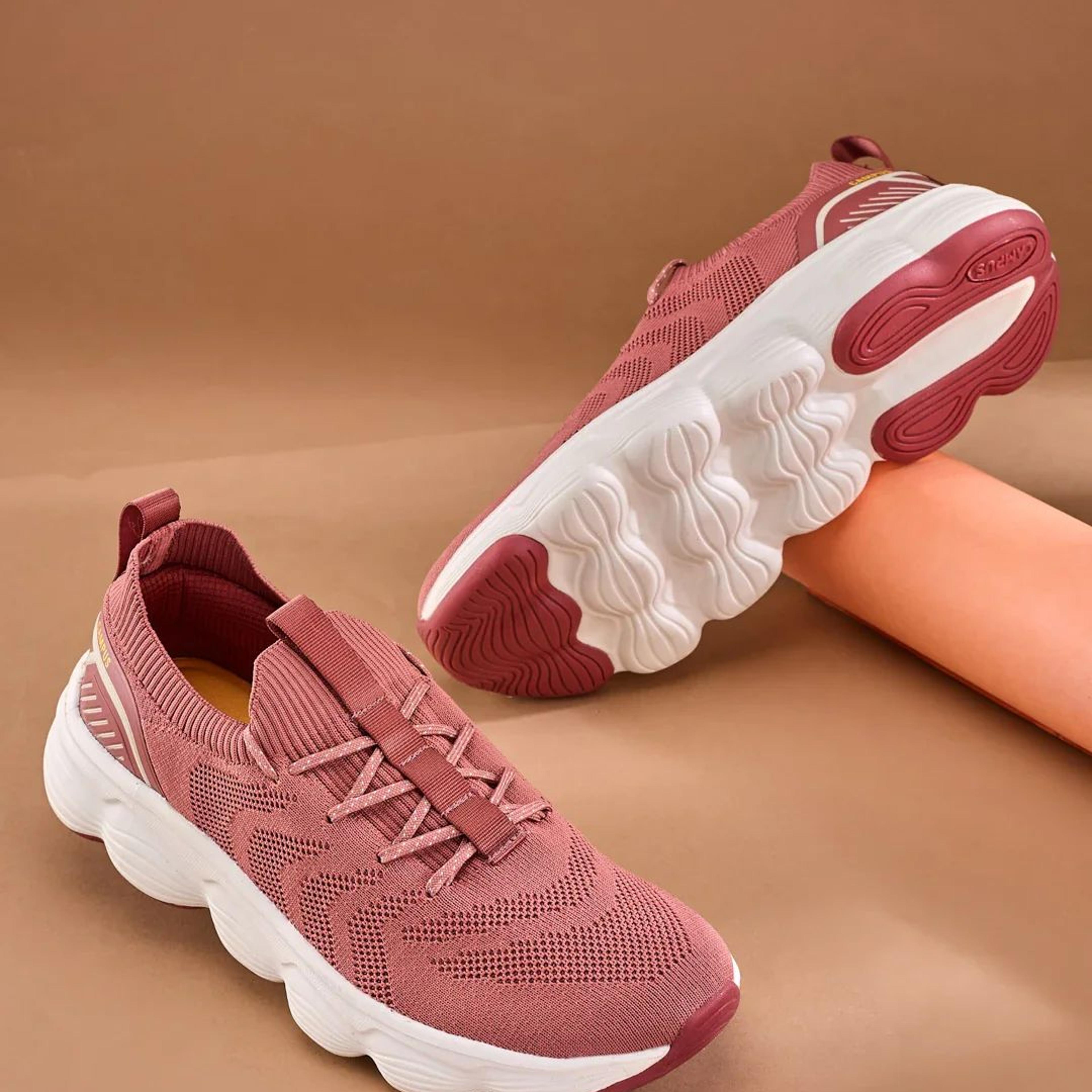 FALKO Pink Men's Walking Shoes