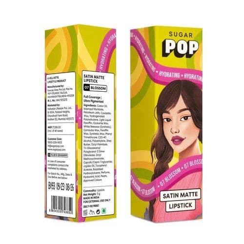 SUGAR POP Satin Matte Lipstick 07 Blossom